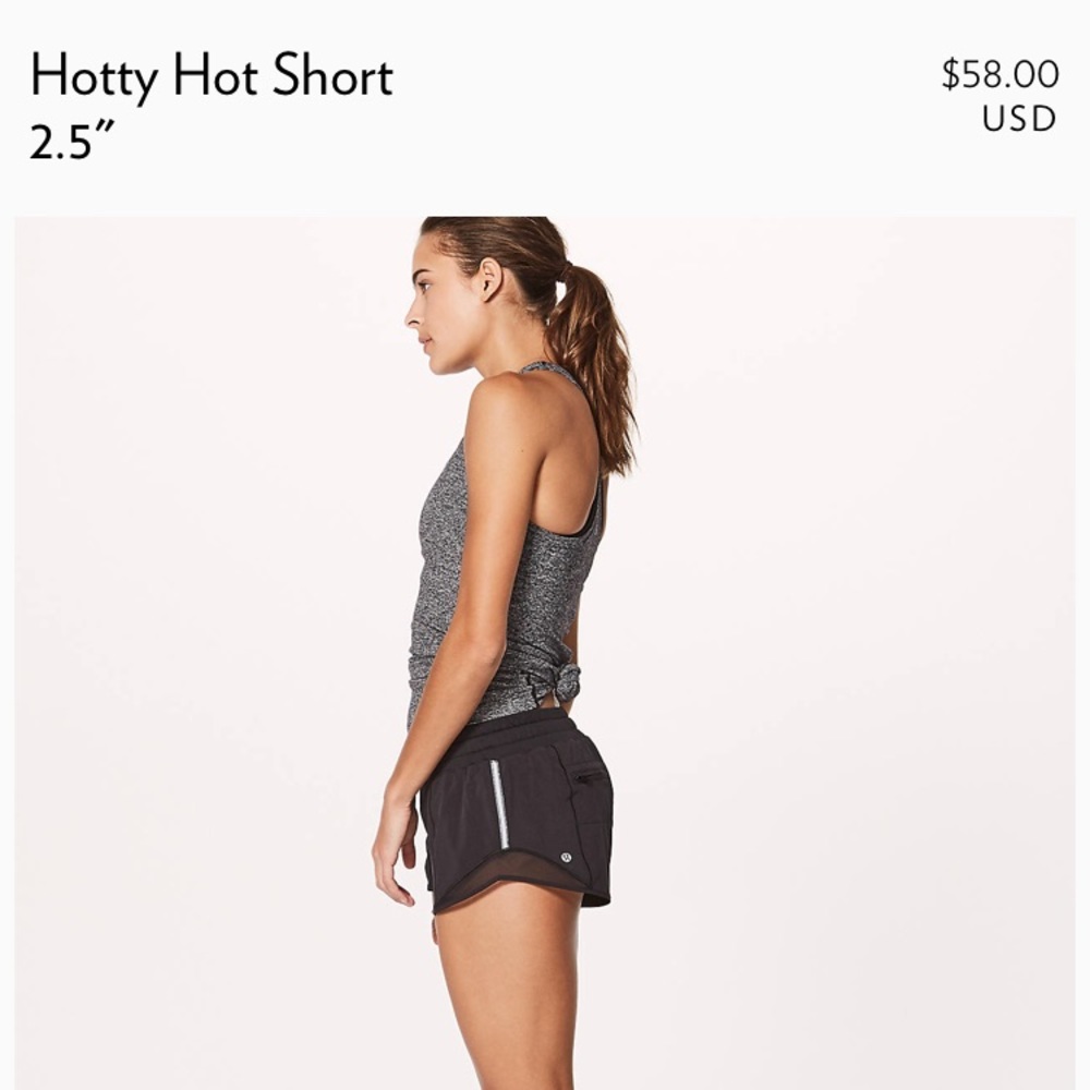 Lululemon Hotty Hot Shorts 2.5”